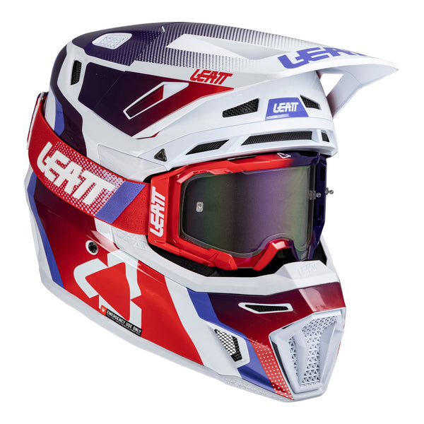 LEATT 8.5 SUNBURN HELMET BLUE RED WHITE