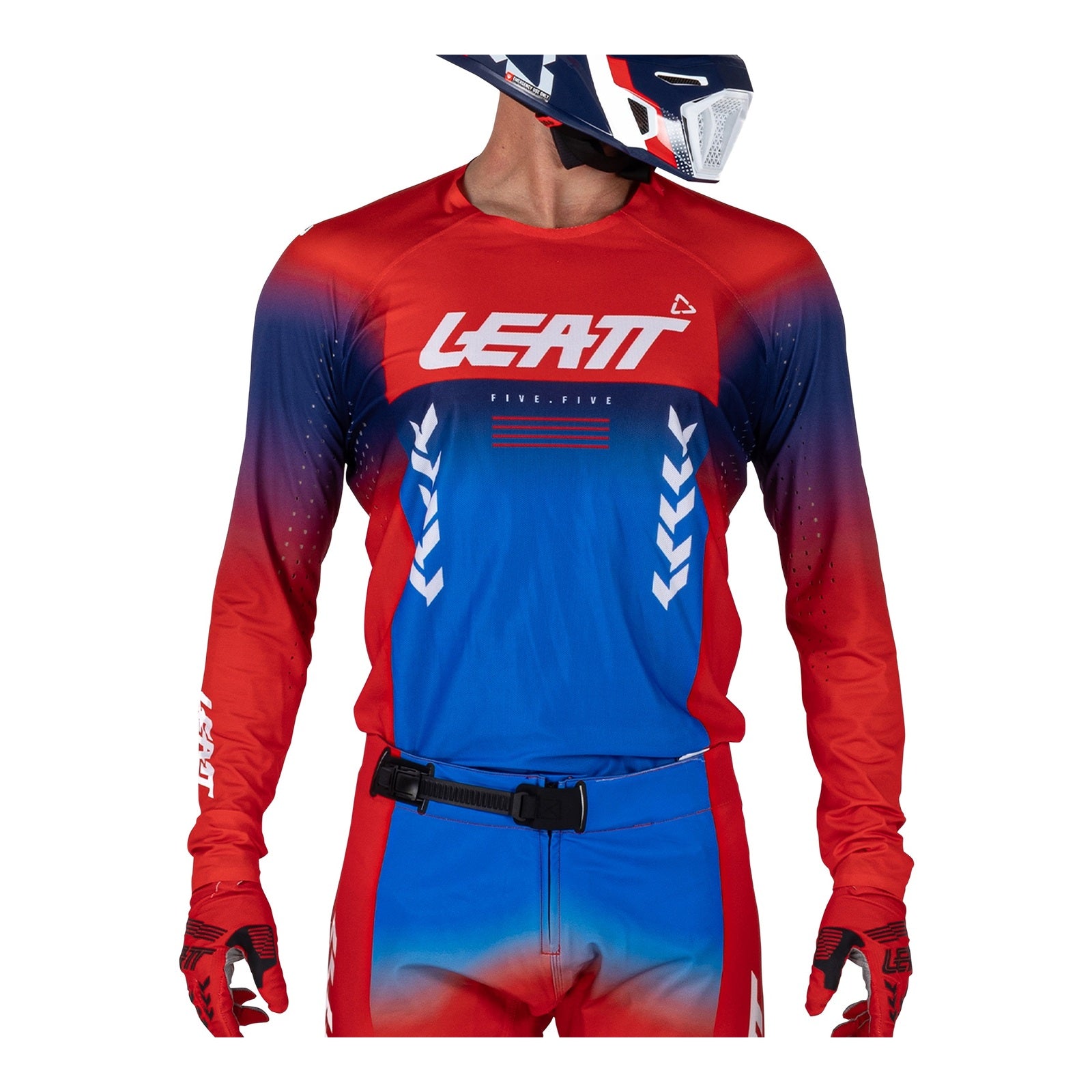 BLUE RED AND WHITE LEATT JERSEY SET