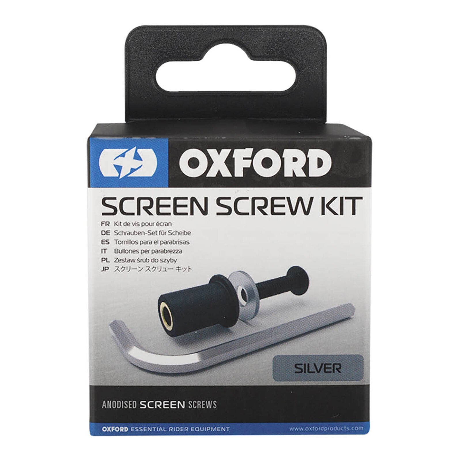 OXFORD SCREEN SCREW KIT SILVER