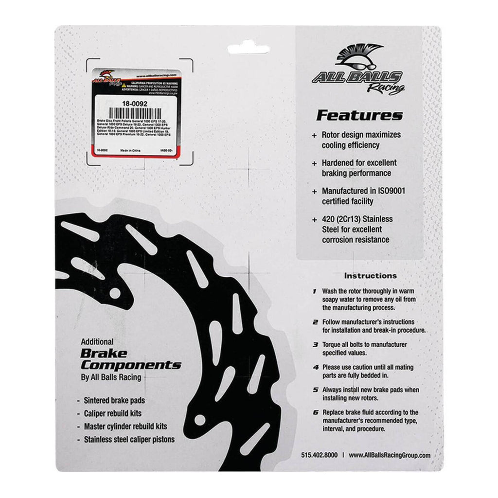 Front / Rear Brake Disc 18-0092