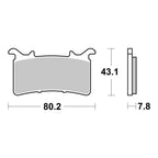 Brembo Xtra Brake Pad Sinter Front 07GR99SR