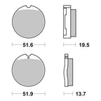 Brembo Prime Brake Pad Carbon Ceramic Front 07HO0130