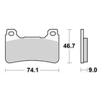 Brembo Xtra Brake Pad Sinter Front 07HO50SR