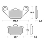Brembo Prime Brake Pad Sinter Front 07KA08SA