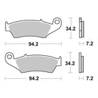 Brembo Upgrade Brake Pad Sinter Front 07KA17SX