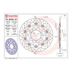 Brembo Prime Brake Disc Serie Oro Front 78B40867