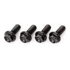 DRC Aluminium M6 Flange Bolts 20mm - Black (4 Pack)