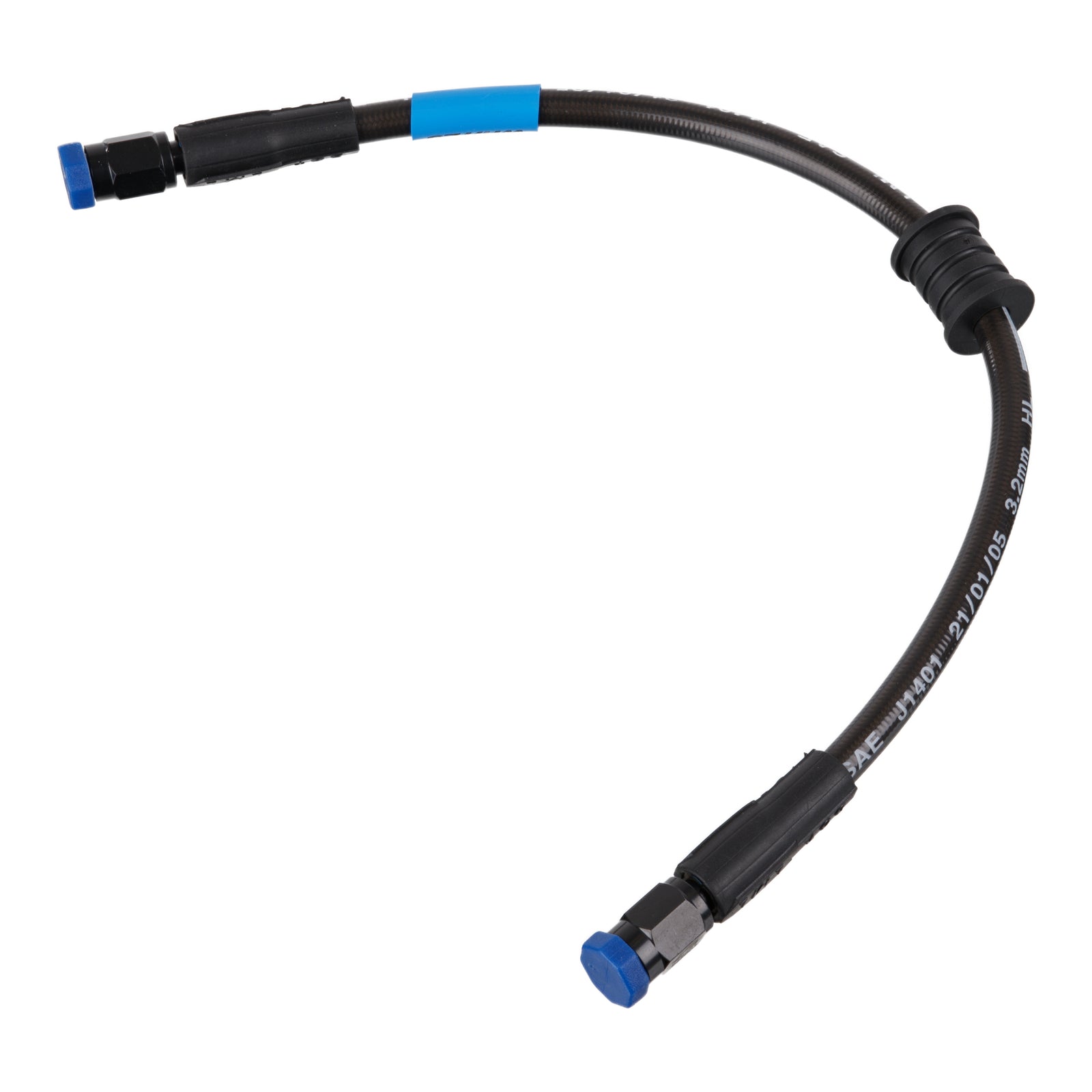 Whites Premade Brake Line - 1000mm (Dark Smoke)