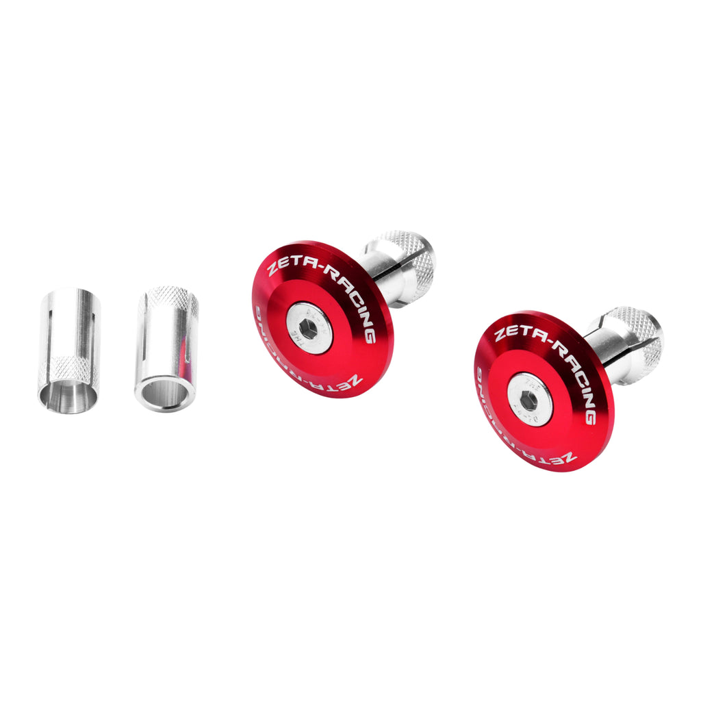 Zeta Bar End Plugs 35mm (2 Pack) - Red