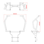 Zeta Pipe Tank Guard- Honda CRF250 Rally/S '21-