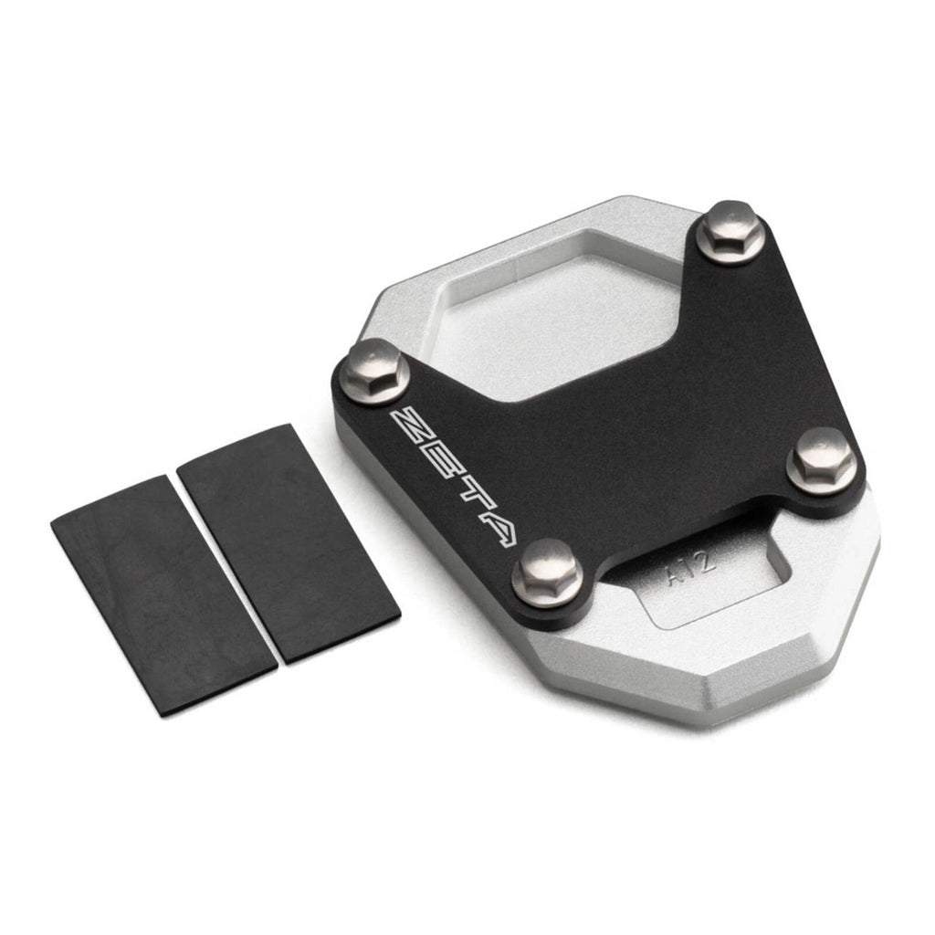 Zeta Side Stand Extender - Black / Silver - Honda CRF1100L Africa Twin ('20-)