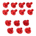 Zeta Aluminium Plastic Bolt Set - Suzuki RM-Z250 ('10-'18) 17 Piece - Red