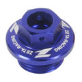 Zeta Oil Filler Plug - Honda CR / CRF, Yamaha YZ / YZF / WRF, Kawasaki KLX - Blu