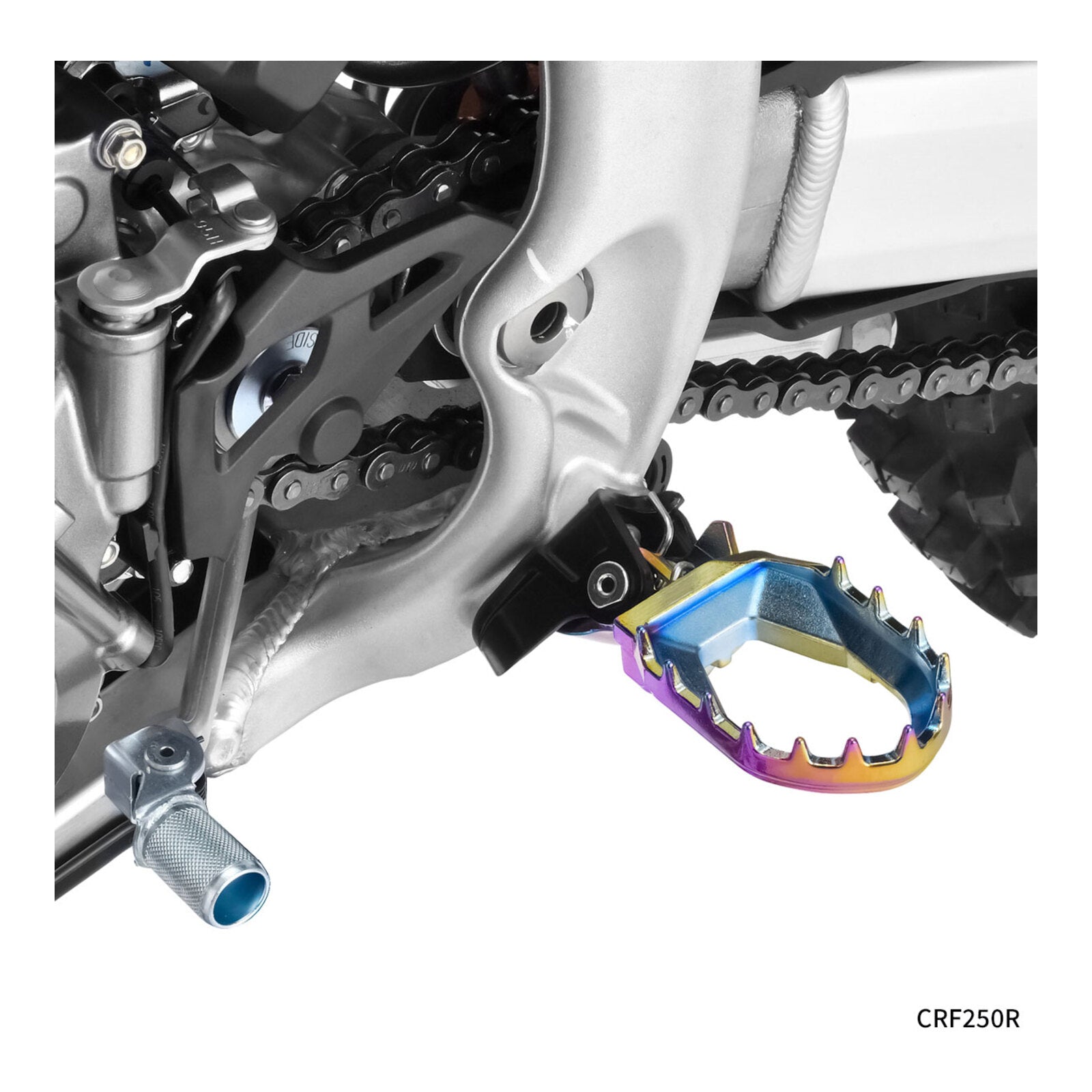 Zeta Max Foot Pegs - Honda CRF250R - Oil Slick