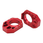 Zeta Rear Axle Block - Honda CR ('02-), CRF / CRF-X ('02-) - Red