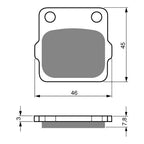 GOLDfren Brake Pads Off-Road Racing GF007 - K5 (PR24)