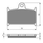 GOLDfren Brake Pads Sintered Sports GF017 - S3 (PH189 / PH50)