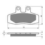 GOLDfren Brake Pads Off-Road Racing GF026 - K5 (PR111)