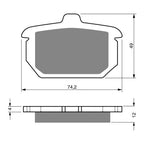 GOLDfren Brake Pads Sintered Sports GF058 - S3 (PH73)