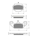 GOLDfren Brake Pads Off-Road Racing GF091 - K5 ( PR102 )