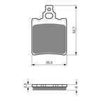GOLDfren Brake Pads Off-Road Racing GF096 - K5 ( PR149 )