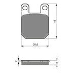 GOLDfren Brake Pads Sintered Sports GF121 - S3 ( PH88 )