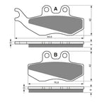 GOLDfren Brake Pads Sintered Sports GF122 - S3 ( PH173 )