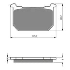 GOLDfren Brake Pads Sintered Sports GF127 - S3 ( PH14 )