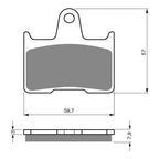 GOLDfren Brake Pads Sintered Sports GF148 - S3 ( PH231 )