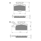 GOLDfren Brake Pads Off-Road Racing GF167 - K5 ( PR282 )