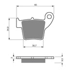 GOLDfren Brake Pads Off-Road Racing GF176 - K5 ( PR306 )