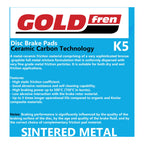 GOLDfren Brake Pads Off-Road Racing GF183 - K5 ( PR285 )
