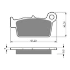GOLDfren Brake Pads Off-Road Racing GF187 - K5 ( PR326 )