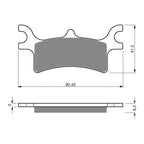 GOLDfren Brake Pads Off-Road Racing GF209 - K5 ( PR319 )
