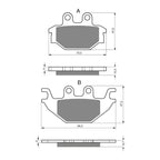 GOLDfren Brake Pads Off-Road Racing GF230 - K5 ( PR333 )
