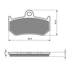 GOLDfren Brake Pads Sintered Sports GF235 - S3 ( PH298 )