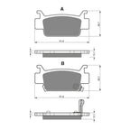 GOLDfren Brake Pads Off-Road Racing GF240 - K5 ( PR354 )