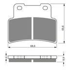 GOLDfren Brake Pads Sintered Sports GF251 - S3 ( P377 )