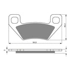 GOLDfren Brake Pads Off-Road Racing GF254 - K5 ( PR344 )