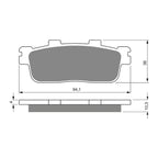 GOLDfren Brake Pads GF286 - S3