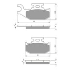 GOLDfren Brake Pads Off-Road Racing GF295 - K5 ( PR372 )