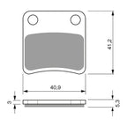 GOLDfren Brake Pads Sintered Sports GF303 - S3 ( P324 )