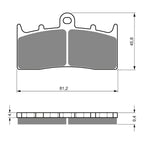GOLDfren Brake Pads Sintered Sports GF318 - S3 ( PH448 )