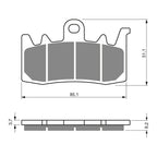 GOLDfren Brake Pads Sintered Sports GF328 - S3 ( PH461 )