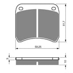 GOLDfren Brake Pads GF365 - GP5