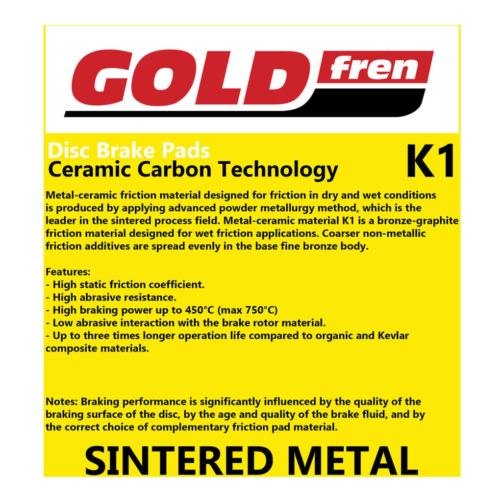 GOLDfren Brake Pads GF376 - K1