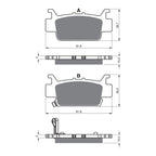 GOLDfren Brake Pads Off-Road Racing GF385 - K5 ( PR525 )