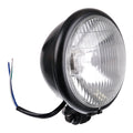 Whites Headlight Bates 5 3/4 Bottom Mount H4 60/55W Black