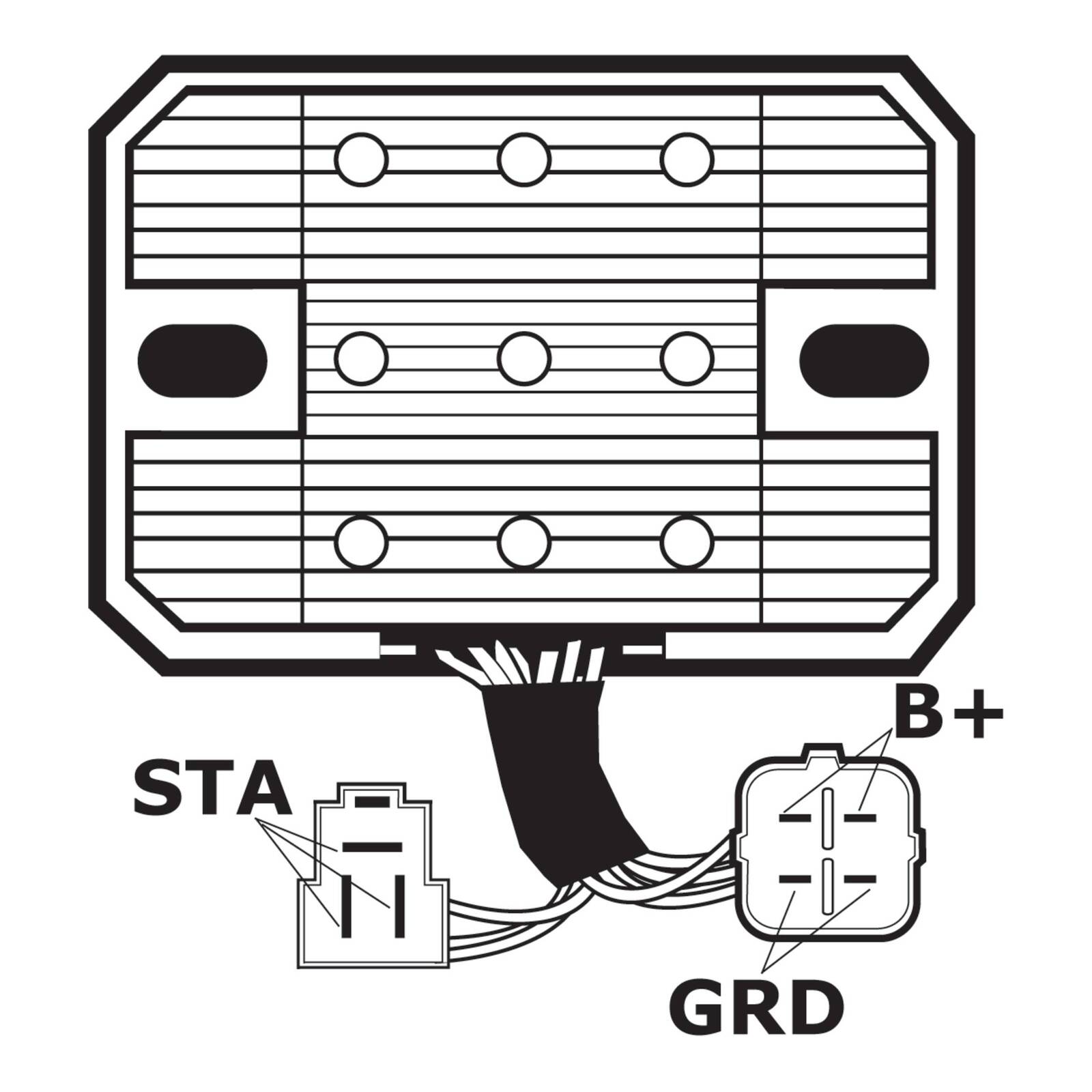 J&N Regulator Rectifier (230-58062) (AHRASU6018)