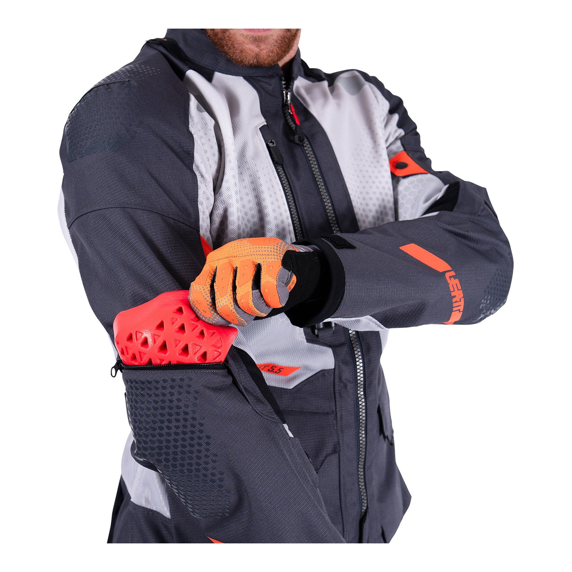 Leatt 5.5 ADV FlowTour Jacket - Iron